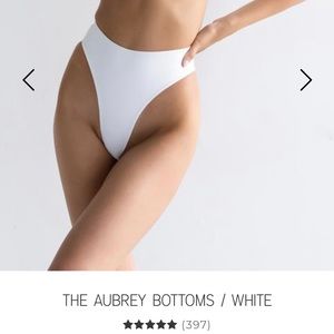 437 white/ cream bikini bottom